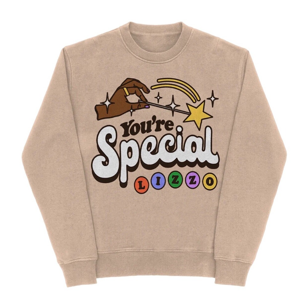 Lizzo Sweatshirt Men's 5XL Beige The Special‎ Tour Homecoming Merch NEW